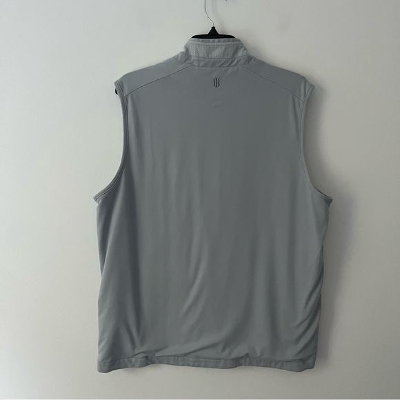 Holderness & Bourne Gray Herringbone Full Zip Tailored Fit Vest Large - Picture 3 of 9